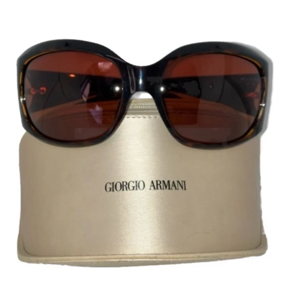 Vntg Giorgio Armani 452/s Authentic Oversized Women’s Sunglasses Tortoise Brown.